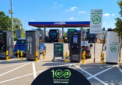 MOYA energia ma już 100 własnych stacji ładowania