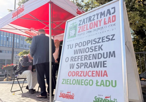 „Solidarność” chce referendum ws. Zielonego Ładu. Zbiórka podpisów wznowiona