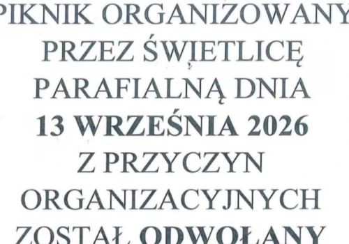 Odwołany festyn przy parafii Opatrzności Bożej w Kaliszu. Organizatorzy ponieśli straty i apelują do prowincjała