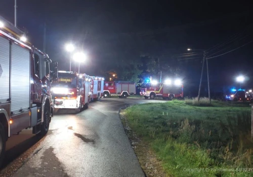 Pożar budynku mieszkalnego w Wysocku Wielkim
