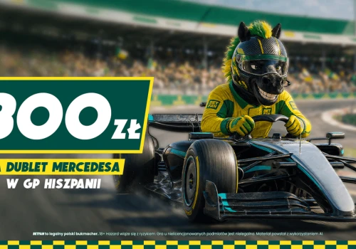 Mega promocja! 300 zł za dublet Mercedesa w GP Hiszpanii!