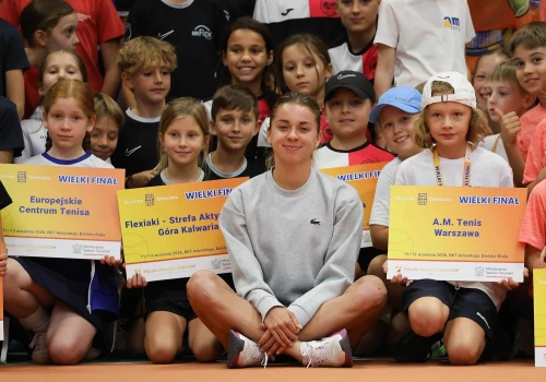 Finał Tenisowej Talentiady w Bielsku-Białej. Młodzi sportowcy i autografy od Chwalińskiej