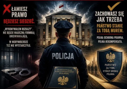 POLICJANCI, PAMIĘTAJCIE: ZA ŁAMANIE PRAWA BĘDZIECIE SIEDZIEĆ