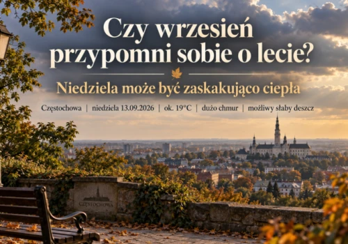Czy wrzesień przypomni sobie o lecie? Niedziela w Częstochowie może być zaskakująco ciepła