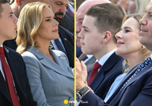 Syn Marty i Karola Nawrockich u boku rodziców na dożynkach. Tak wygląda Antoni