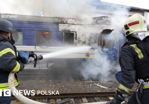 Rosja zaatakowała ukraiński pociąg przy granicy z Polską krótko po przejeździe czołowych europejskich urzędników
