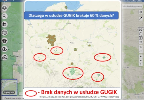 Prawdziwa ortofotomapa w MojGeoportal.pl