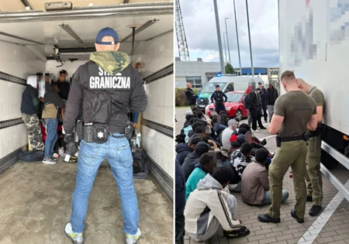 Odkryli 35 migrantów w chłodni. Ciężarówka zatrzymana na A2