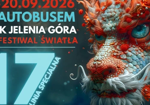 Wygodny dojazd na Festiwal Światła w Cieplicach. MZK Jelenia Góra uruchamia dodatkową linię specjalną