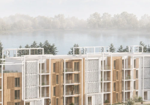 Wizja młodych architektek na mieszkanie blisko natury. Z tarasu widokowego można podziwiać jezioro