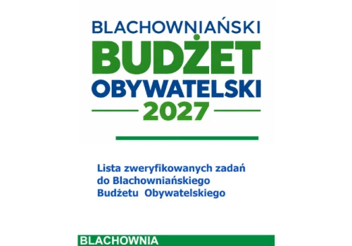 Blachowniański Budżet Obywatelski 2027 – na te zadania będą mogli głosować mieszkańcy!