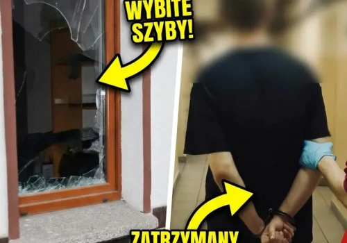 BEZCZELNY WŁAM W OSTROWIE! Wybił szyby, ukradł wódkę i… wypił ją na miejscu zbrodni!
