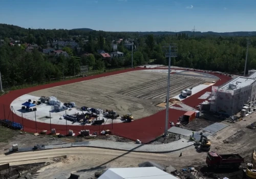 Budowa stadionu na Azotanii. Tak wygląda obiekt po dziewięciu miesiącach budowy