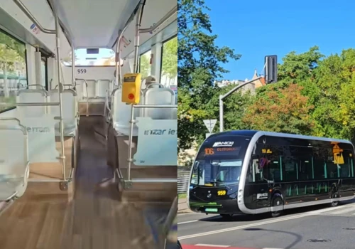 Hiszpański autobus wyjechał na ulice Warszawy. 