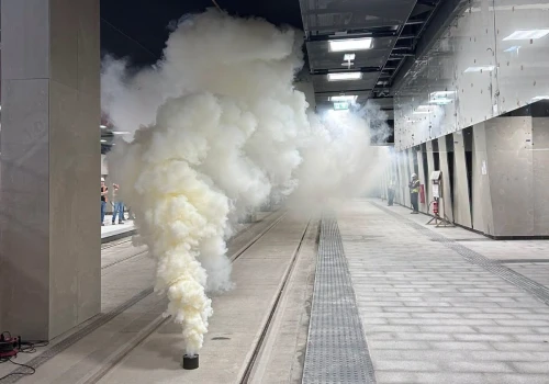 Strażacy zakończyli odbiór tunelu tramwajowego do Mistrzejowic