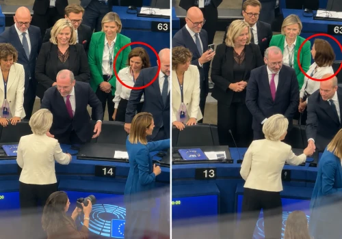 Chcieli przywitać się z von der Leyen. Borecki: „Nawet nie zauważyła”