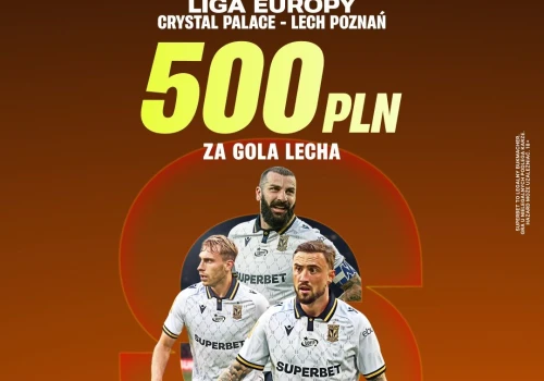 500 zł bonusu za gola Lecha! Gigaoferta na mecz z Crystal Palace