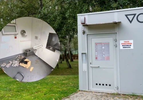 Siekiera poszła w ruch. Zdewastowali toaletę w parku Podłęże