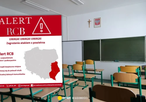Syreny alarmowe w Lublinie i Rzeszowie. Uczniowie zeszli do piwnic. 