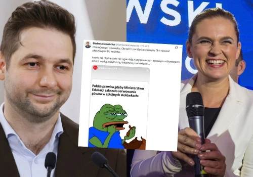 Barbara Nowacka broni mema z Pepe jedzącym kupę jako stosownej krytyki prawicy i Patryka Jakiego