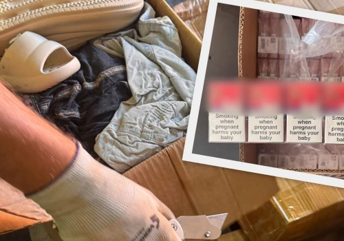 Sześć milionów papierosów zamiast damskiej odzieży w kontenerze