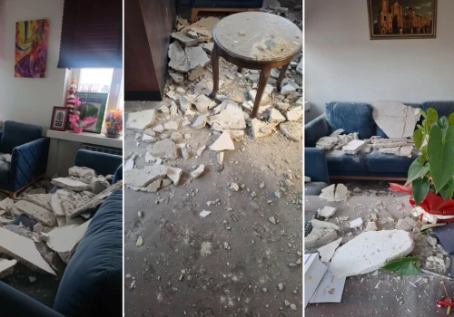 Przyszła do pracy, zobaczyła zawalony sufit. Groźny incydent w ratuszu