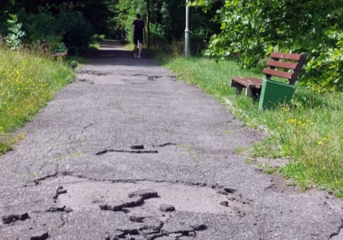 Alejki w Parku Kościuszki były w fatalnym stanie. Trwa remont