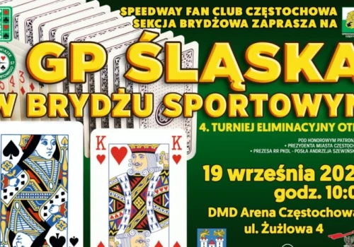 Brydż sportowy wraca do Częstochowy. Turniej w ramach Grand Prix Śląska już 19 września