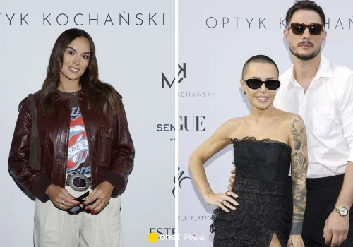 Blanka Lipińska w sukni z odważnym rozcięciem. Nonszalancka Paulina Krupińska