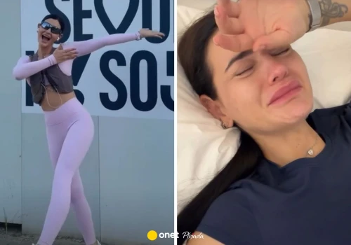 Honorata Skarbek cierpi podczas pobytu w Seulu. Pokazała, jak płacze z bólu