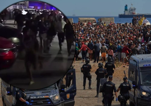 Wielka operacja służb w Ceucie. Chaos wśród migrantów, użyto gumowych kul