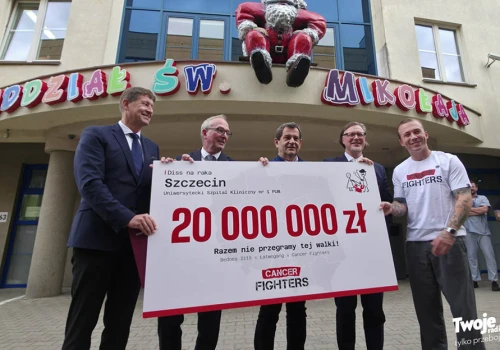 20 milionów złotych ze zbiórki Łatwoganga trafi do Szczecina. Na remont dziecięcej onkologii