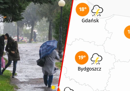 Gwałtowne załamanie pogody uderzy dziś w Polskę. Ulewy i burze to nie wszystko