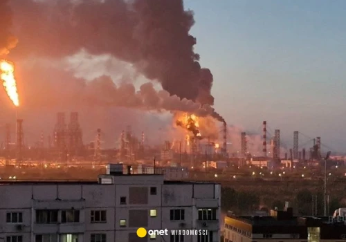 Rój dronów zaatakował Moskwę. Płonie kluczowa rafineria 15 km od Kremla