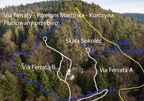 Pierwsza turystyczna trasami wspinaczkowa na Podkarpaciu