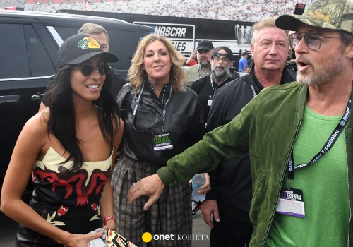 Brad Pitt zabrał Ines de Ramon na wyścigi. W tle wciąż Angelina Jolie