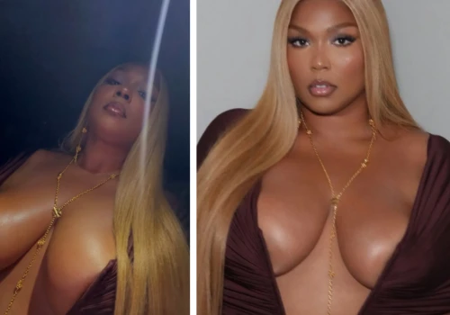 Lizzo zasłoniła piersi jedynie SKRAWKIEM materiału. Co za dekolt!