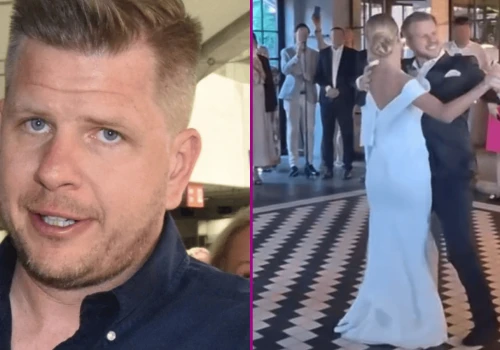 Tak zachował się Filip Chajzer, gdy Bianka weszła do kościoła. Czy to normalne?