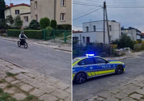 Na motorowerze przez Dajtki. Policja ruszyła w pościg za nieletnim użytkownikiem jednośladu