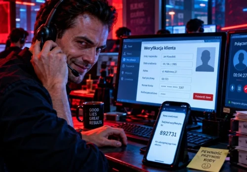 SMS wygląda jak potwierdzenie z banku. Oszust wysyła go podczas rozmowy