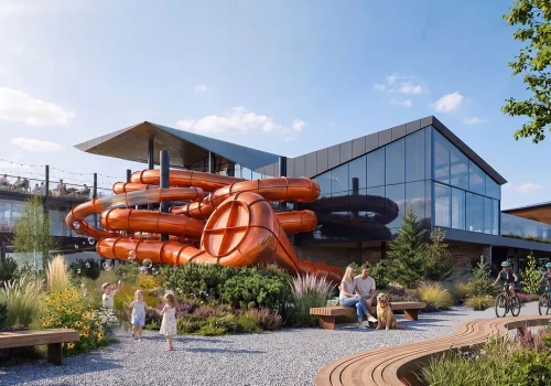 Aquapark powstaje na terenie dawnej papierni w Miłkowie. Będzie sześć zjeżdżalni i widok na Śnieżkę