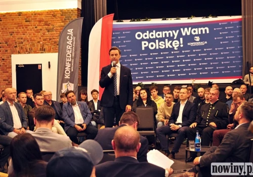 Krzysztof Bosak w Rybniku. O co pytali mieszkańcy? Padły pytania o elektrownię