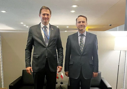 Radosław Sikorski spotkał się z szefem białoruskiego MSZ – pierwszy od lat polityczny „przebiśnieg”