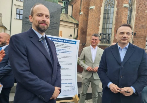 Jan Hoffman i Łukasz Gibała podpisali pakt programowy dla Krakowa
