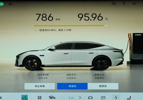 Geely Golden Battery + AI: od 10 do 80 proc. w 4:30 min, od 10 do 97 proc. w 8:40 min. Baterię dostanie nowy Geely E5 (EX5)