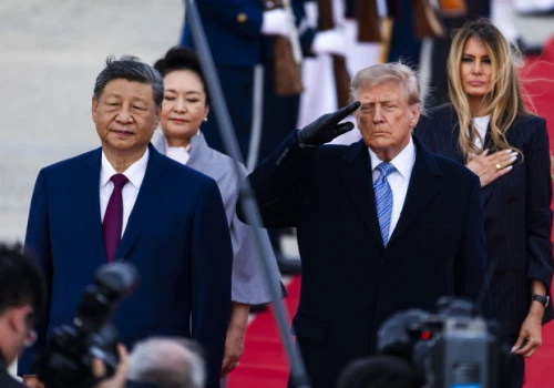 Donald Trump powitał przywódcę Chin Xi Jinpinga, który przybył z wizytą państwową