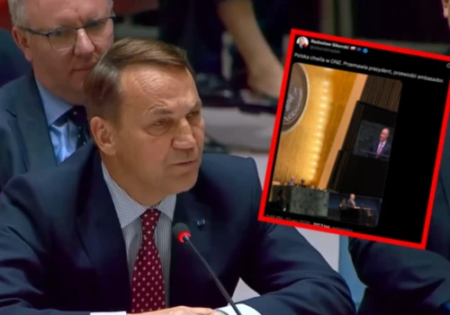 Była 21:48, gdy Sikorski pokazał TĘ fotkę Nawrockiego. Był też wymowny komentarz! „Polska chwila”