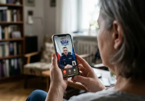Odbierasz połączenie wideo, a tam „funkcjonariusz”. Nowy przekręt niemal pozbawił 58-latkę majątku