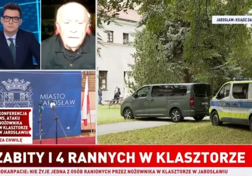Tępa propaganda TVP na temat morderstwa księdza przez Ukraińca w Jarosławiu. Sugerują, że to rosyjska prowokacja