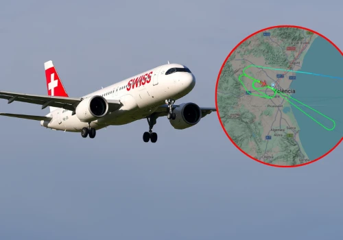 Samolot Swiss krążył nad wybrzeżem Hiszpanii. Piloci nadali kod 7700